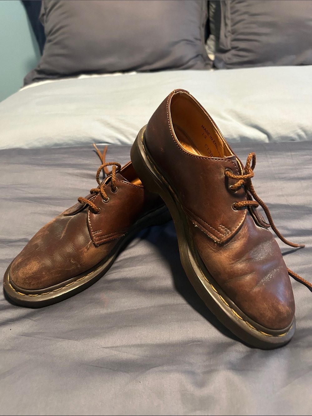 Dr. Martens Brown Leather Oxford. The original made in England